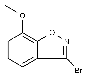 3-bromo-7-methoxy-1,2-benzoxazole 结构式
