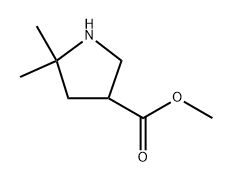 methyl 5,5-dimethylpyrrolidine-3-carboxylate Struktur