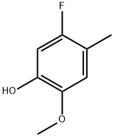 5-fluoro-2-methoxy-4-methylphenol Struktur
