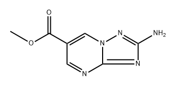 methyl 2-amino-[1,2,4]triazolo[1,5-a]pyrimidine-6-carboxylate 结构式