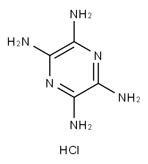 2,3,5,6-Pyrazinetetramine, hydrochloride (1:4) Structure
