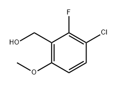 (3-氯-2-氟-6-甲氧基苯基)甲醇 结构式