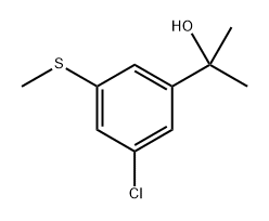 2-(3-Chloro-5-(methylthio)phenyl)propan-2-ol 结构式