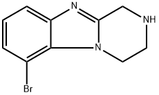 6-溴-1,2,3,4-四氢苯并[4,5]咪唑并[1,2-A]吡嗪 结构式