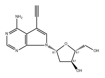 7-Deaza-7-ethynyl-2'-deoxyadenosine Structure