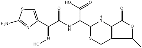 Cefdinir Related Compound A (10 mg) (2(R)-2-[(Z)-2-(2-aminothiazol-4-yl)-2-(hydroxyimino)acetamido]-2-[(2RS,5RS)-5-methyl-7-oxo-2,4,5,7-tetrahydro-1Hfuro[3,4-d][1,3]thiazin-2-yl]acetic acid) Structure