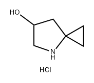 4-Azaspiro[2.4]heptan-6-ol, hydrochloride (1:1) Struktur