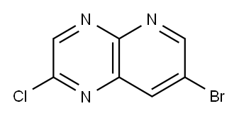 2-chloro-7-bromopyrido[2,3-b]pyrazine Structure