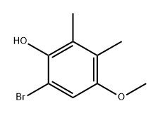6-Bromo-4-methoxy-2,3-dimethylphenol 结构式