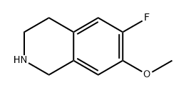 6-fluoro-7-methoxy-1,2,3,4-tetrahydroisoquinoline 结构式
