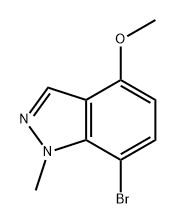 7-溴-4-甲氧基-1-甲基-1H-吲唑,1784956-76-8,结构式