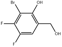 3-Bromo-4,5-difluoro-2-hydroxybenzenemethanol Structure