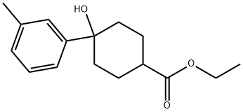 Ethyl 4-hydroxy-4-(3-methylphenyl)cyclohexanecarboxylate Structure