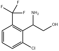 2-amino-2-[2-chloro-6-(trifluoromethyl)phenyl]ethan-1-ol Structure