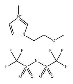 1- 甲氧基乙基-3- 甲基味唑双(三氟甲烷磺酰)亚胺盐, 178631-01-1, 结构式