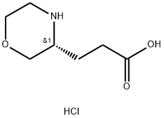 1787250-06-9 3-Morpholinepropanoic acid, hydrochloride, (3R)-