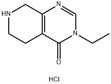 3-Ethyl-3h,4h,5h,6h,7h,8h-pyrido[3,4-d]pyrimidin-4-one dihydrochloride,1788632-16-5,结构式