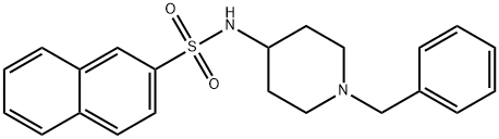 N-(1-苄基哌啶-4-基)萘-2-磺酰胺, 179051-05-9, 结构式