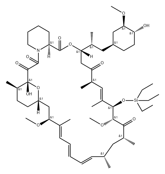 雷帕霉素(西罗莫司)杂质31, 179076-04-1, 结构式