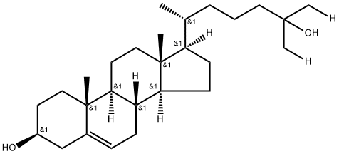25-HYDROXYCHOLESTEROL-(26,27-3H) Structure