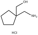 1-(氨基甲基)环戊基]甲醇盐酸 结构式