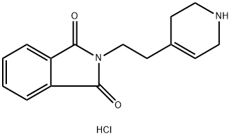 2-[2-(1,2,3,6-tetrahydropyridin-4-yl)ethyl]-2,3-dihydro-1H-isoindole-1,3-dione hydrochloride 结构式