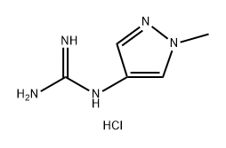 Guanidine, N-(1-methyl-1H-pyrazol-4-yl)-, hydrochloride (1:) Structure