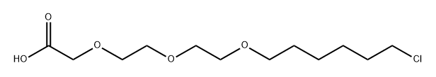 Cl-C6-PEG2-O-CH2COOH Struktur