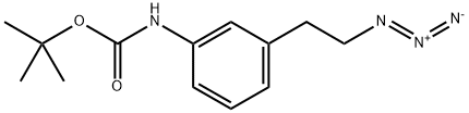 Carbamic acid, [3-(2-azidoethyl)phenyl]-, 1,1-dimethylethyl ester (9CI) Struktur