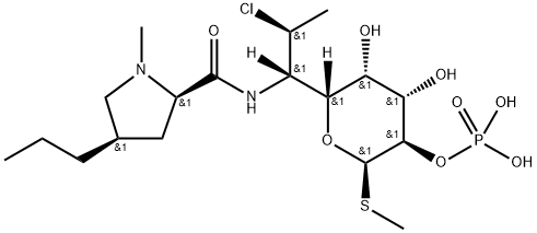 Clindamycin (2R-cis)-Diastereomer 2-Phosphate Struktur