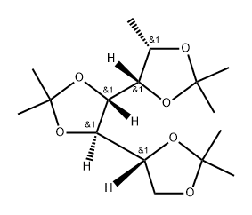 1-Deoxy-2,3:4,5:6,7-Tris-O-(1-methylethylidene)-D-glycero-D-gulo-heptitol Struktur