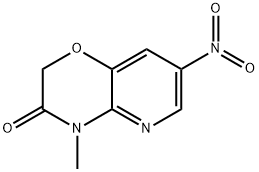4-methyl-7-nitro-2H-pyrido[3,2-b][1,4]oxazin-3(4H)-one Struktur