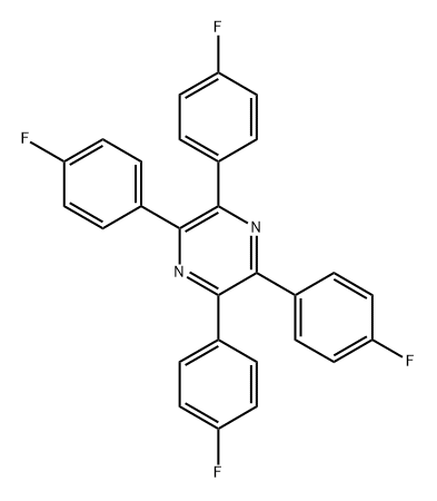 2,3,5,6-tetrakis(4-fluorophenyl)pyrazine 结构式