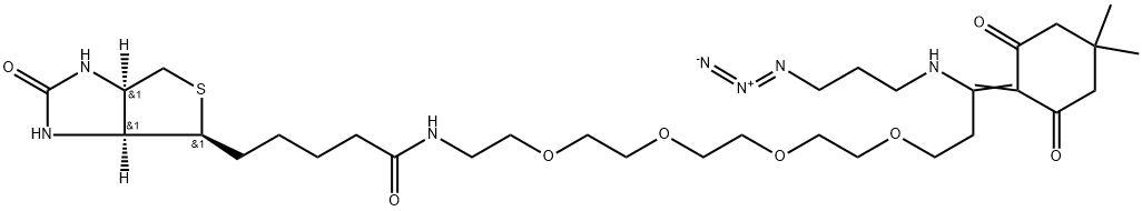 DDE BIOTIN-PEG4-AZIDE 结构式