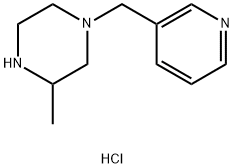 3-methyl-1-(pyridin-3-ylmethyl)piperazine dihydrochloride 结构式
