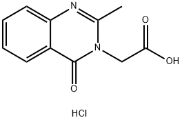 2-(2-Methyl-4-oxo-3,4-dihydroquinazolin-3-yl)acetic acid hydrochloride Structure