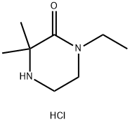 1-ethyl-3,3-dimethylpiperazin-2-one hydrochloride Struktur