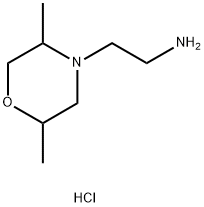 4-Morpholineethanamine, 2,5-dimethyl-,dihydrochloride 结构式