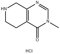 3-methyl-3H,4H,5H,6H,7H,8H-pyrido[3,4-d]pyrimidin-4-one dihydrochloride 结构式