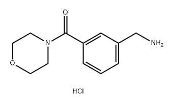 3-(morpholine-4-carbonyl)phenyl]methanamine hydrochloride Struktur