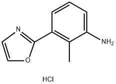 2-methyl-3-(1,3-oxazol-2-yl)aniline hydrochloride 结构式