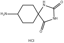 8-氨基-1,3-二氮杂螺[4.5]癸烷-2,4-二酮盐酸盐, 1803603-96-4, 结构式
