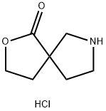 2-OXA-7-AZASPIRO[4.4]NONAN-1-ONE HYDROCHLORIDE, 1803606-19-0, 结构式