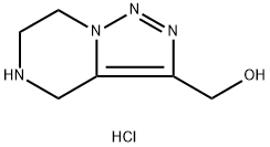 4H,5H,6H,7H-[1,2,3]triazolo[1,5-a]pyrazin-3-ylmethanol hydrochloride Struktur