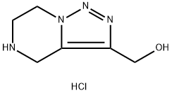 4H,5H,6H,7H-[1,2,3]triazolo[1,5-a]pyrazin-3-ylmethanol hydrochloride Structure