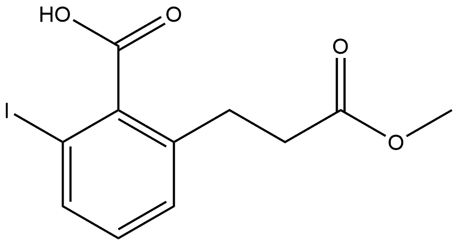 Methyl 2-carboxy-3-iodophenylpropanoate Structure