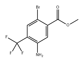 5-Amino-2-bromo-4-trifluoromethyl-benzoic acid methyl ester Struktur