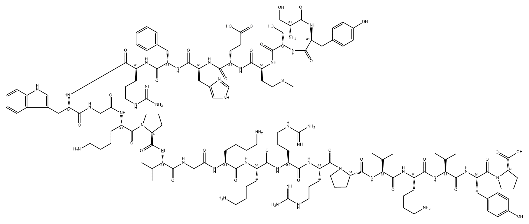 (D-Ser1)-ACTH (1-24) (human, bovine, rat) Structure