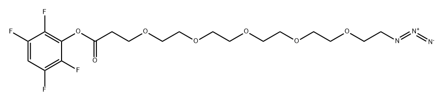 Azido-PEG5-TFP ester 化学構造式