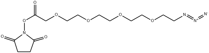 叠氮-四聚乙二醇-乙烯酸琥珀酰亚胺, 1807534-82-2, 结构式